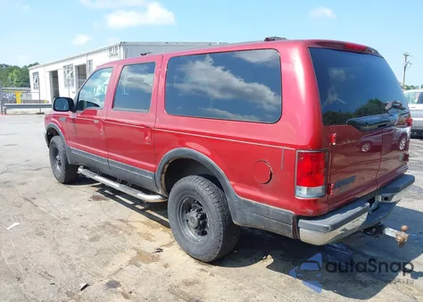 2000 Ford Excursion Limited from USA, damaged, VIN 1FMNU43S5YEB26119